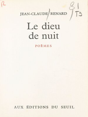 cover image of Le dieu de nuit